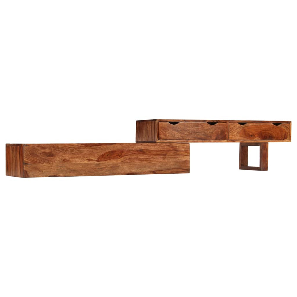 vidaXL TV Cabinet 200×30×35 cm Solid Acacia Wood