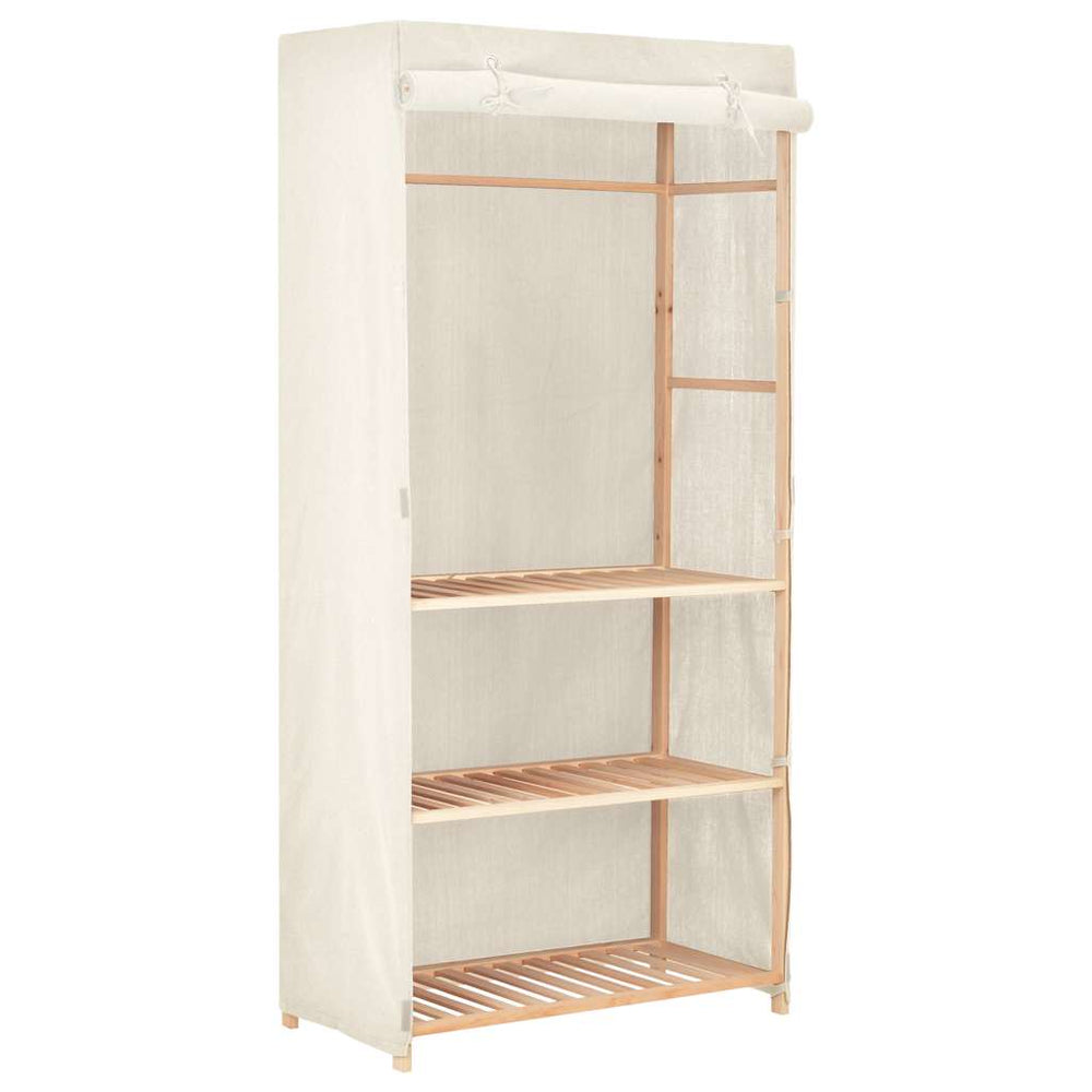 vidaXL 3-Tier Wardrobe 79 x 40 x 170 cm