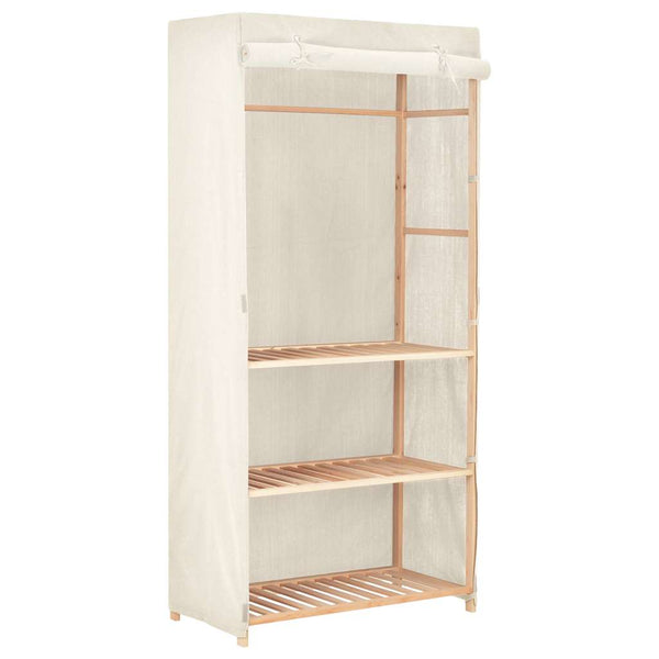 vidaXL 3-Tier Wardrobe 79 x 40 x 170 cm