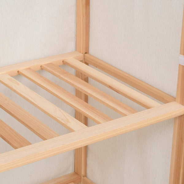 vidaXL 3-Tier Wardrobe 79 x 40 x 170 cm