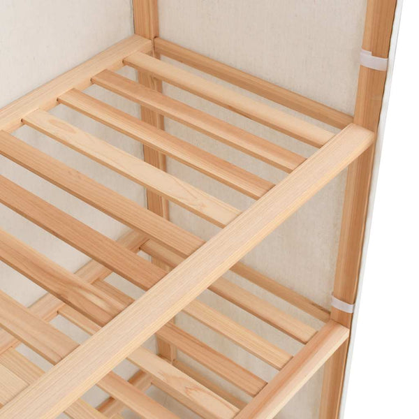 vidaXL 3-Tier Wardrobe 79 x 40 x 170 cm