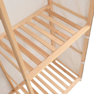 vidaXL Wardrobe with 3 Tiers 110 x 40 x 170 cm