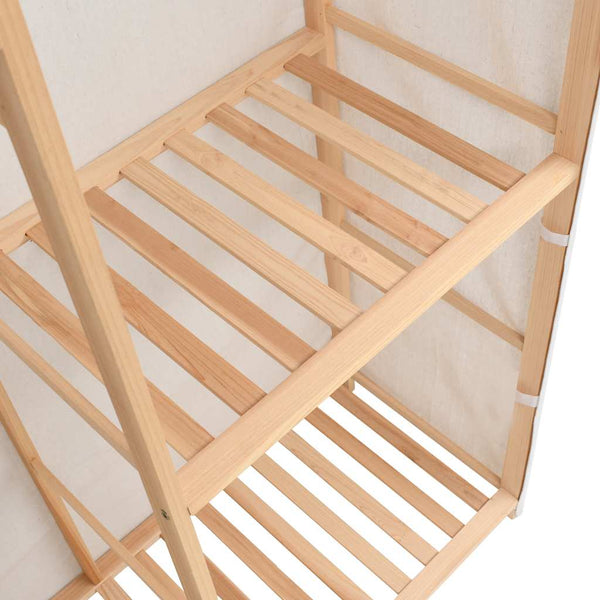 vidaXL Wardrobe with 3 Tiers 110 x 40 x 170 cm