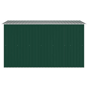 vidaXL Garden Shed 257x298x178 cm Metal Green