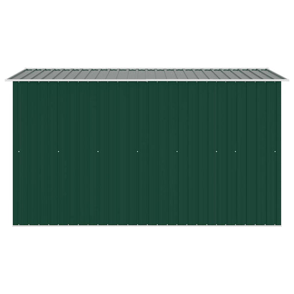 vidaXL Garden Shed 257x298x178 cm Metal Green