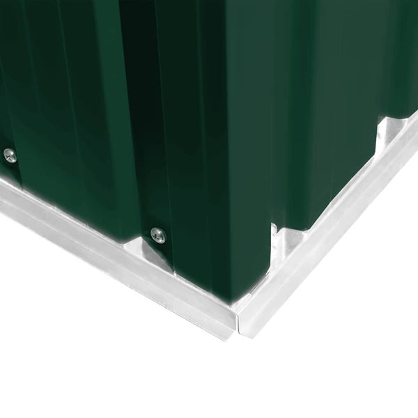 vidaXL Garden Shed 257x298x178 cm Metal Green