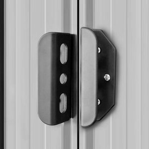 vidaXL Garden Shed 257x298x178 cm Metal Grey