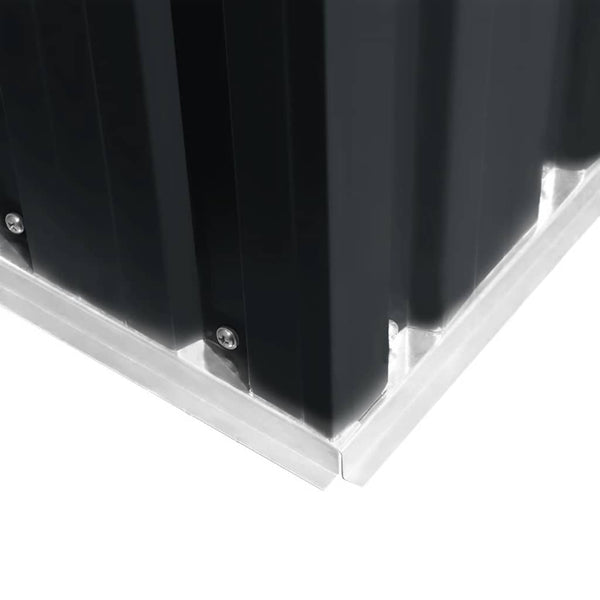 vidaXL Garden Shed 257x298x178 cm Metal Anthracite