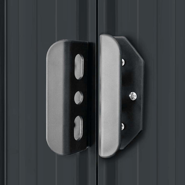 vidaXL Garden Shed 257x298x178 cm Metal Anthracite