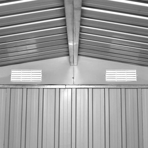 vidaXL Garden Shed 257x298x178 cm Metal Anthracite
