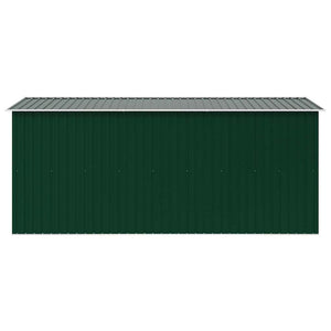 vidaXL Garden Shed 257x392x181 cm Metal Green
