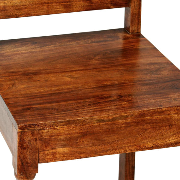 vidaXL Dining Chairs 4 pcs. Solid Wood Classic