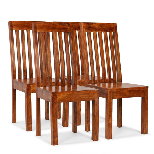 vidaXL Dining Chairs 4 pcs. Solid Wood Modern