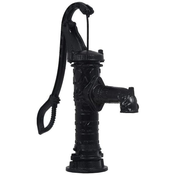 vidaXL Hand Water Pump with Stand Cast Iron