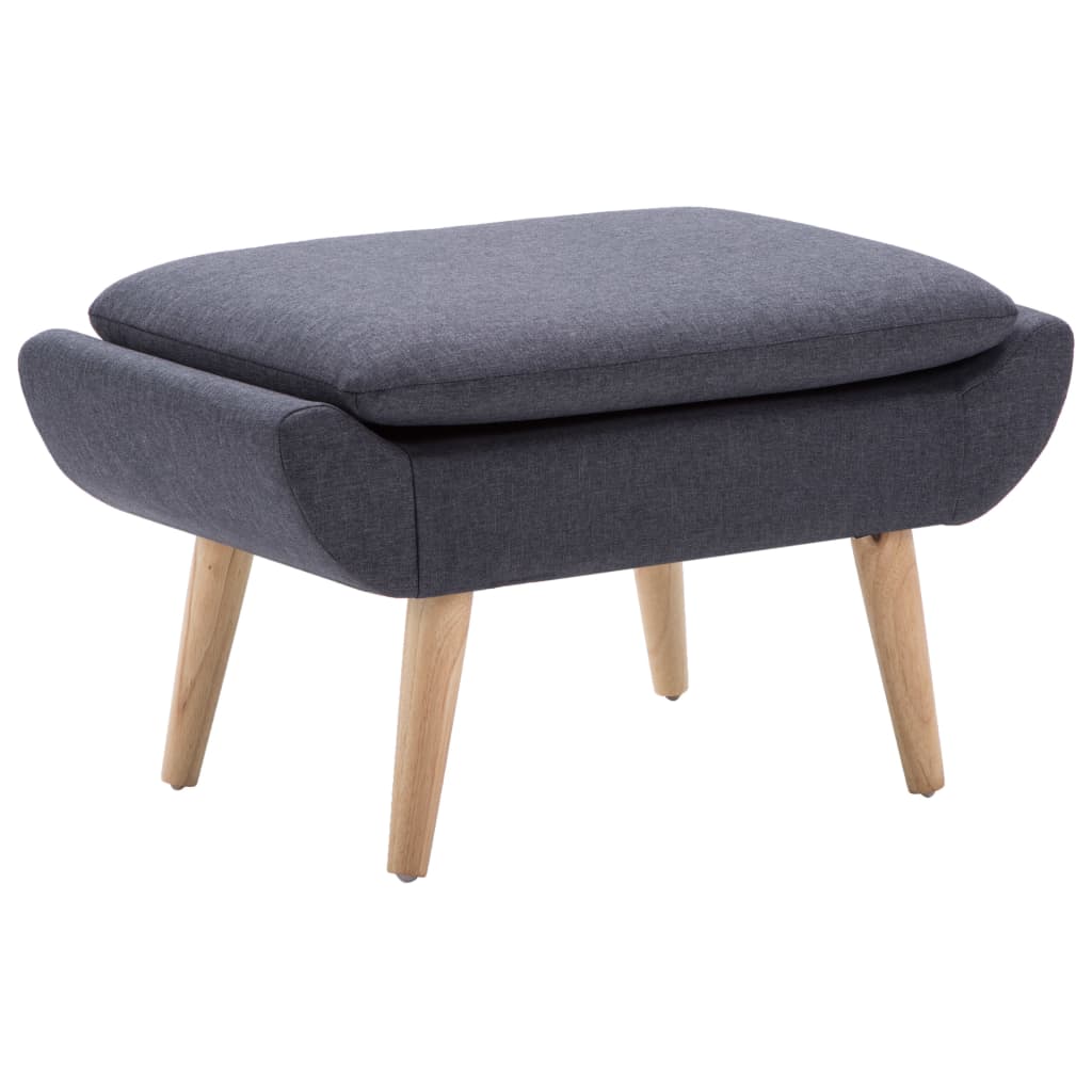 vidaXL Stool Fabric Upholstery 73 x 43 x 42 cm Dark Grey