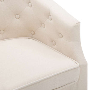 vidaXL Armchair Beige Fabric