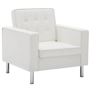 vidaXL Armchair White 75x70x75 cm Faux Leather