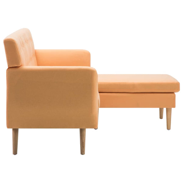 vidaXL L-Shaped Fabric Sofa 171.5x138x81.5 cm Orange