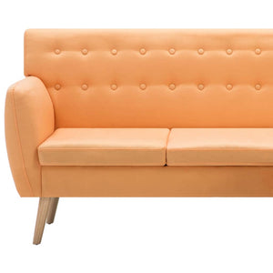 vidaXL L-Shaped Fabric Sofa 171.5x138x81.5 cm Orange