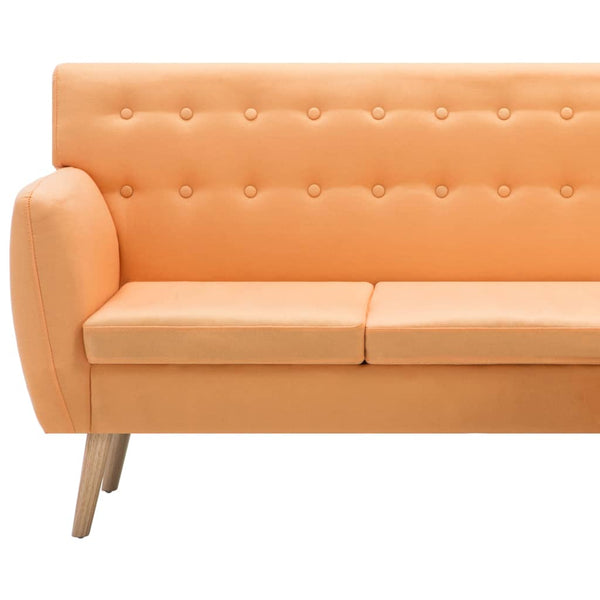 vidaXL L-Shaped Fabric Sofa 171.5x138x81.5 cm Orange