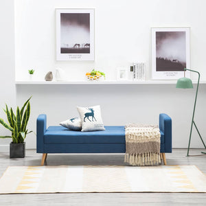 vidaXL Sofa Fabric Blue