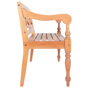 vidaXL Batavia Bench 98 cm Solid Mahogany Light Brown