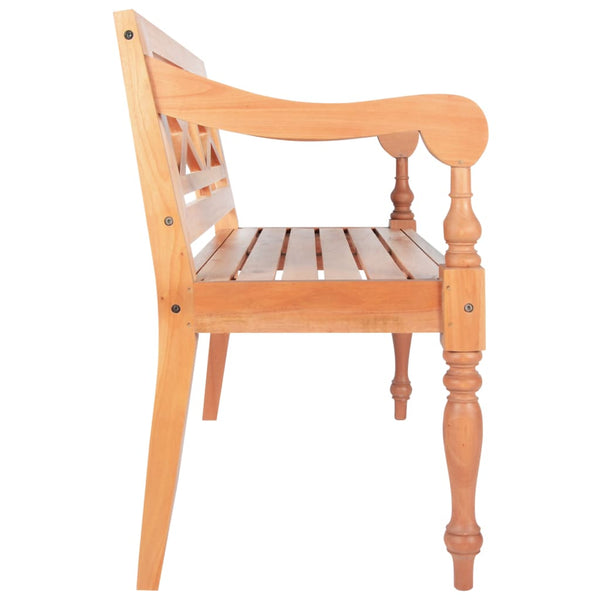 vidaXL Batavia Bench 98 cm Solid Mahogany Light Brown