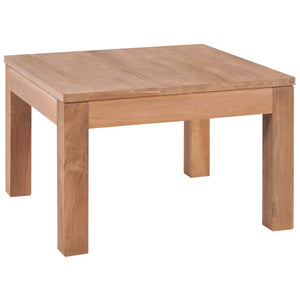vidaXL Coffee Table Solid Teak Wood Natural 60x60x40 cm