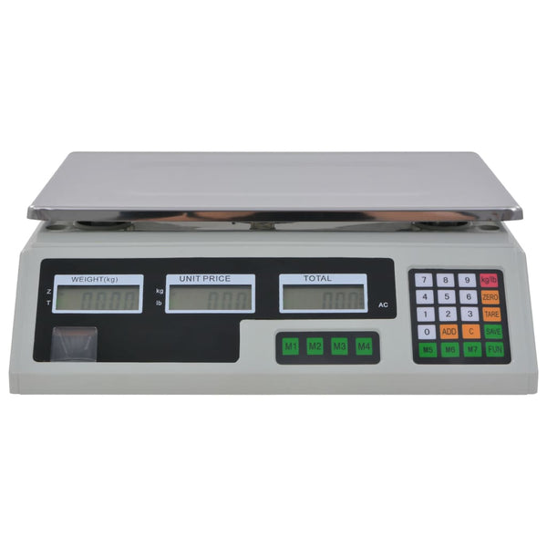 vidaXL Digital Scale 30 kg with Battery