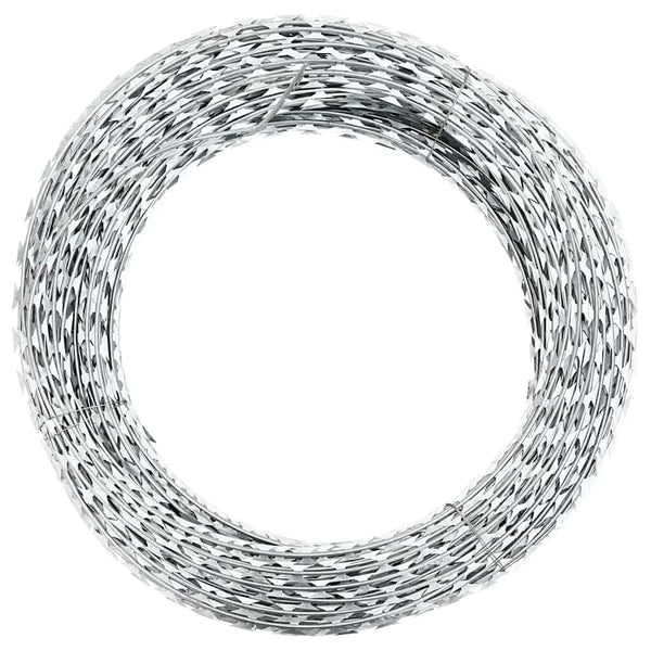 vidaXL NATO Barbed Wire Galvanized Steel 300 m