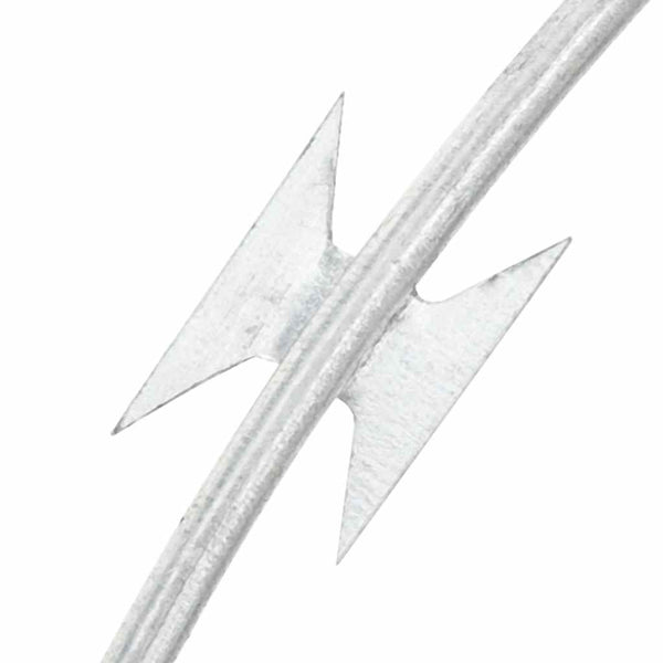 vidaXL NATO Barbed Wire Galvanized Steel 300 m