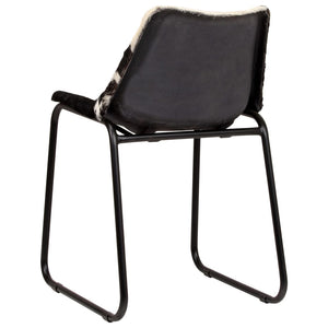 vidaXL Dining Chairs 4 pcs. Genuine Goat Leather