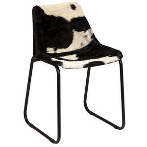 vidaXL Dining Chairs 4 pcs. Genuine Goat Leather