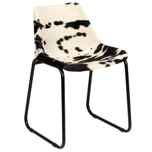 vidaXL Dining Chairs 4 pcs. Genuine Goat Leather