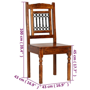 vidaXL 5-Piece Dining Set Solid Acacia Wood