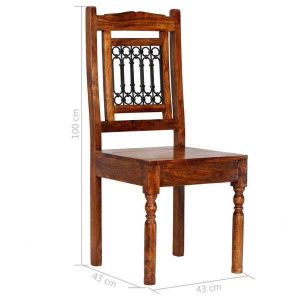 vidaXL 7-Piece Dining Set Solid Acacia Wood
