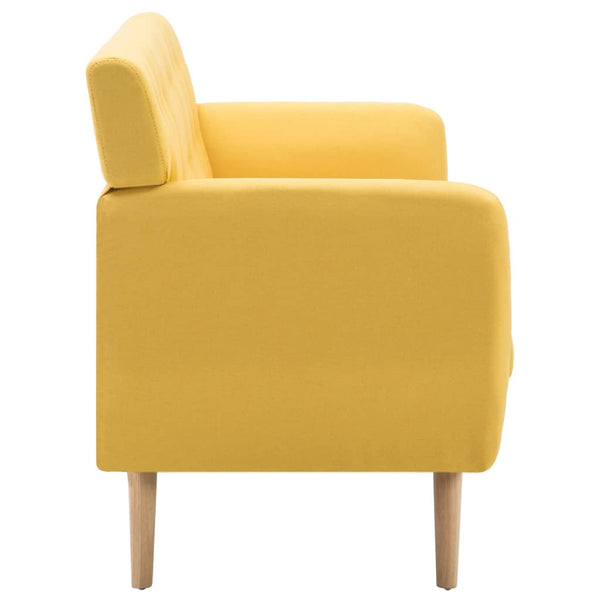 vidaXL 3-Seater Sofa Fabric 172x70x82 cm Yellow