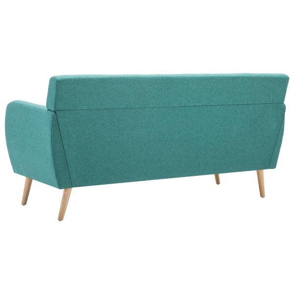 vidaXL 3-Seater Sofa Fabric 172x70x82 cm Green