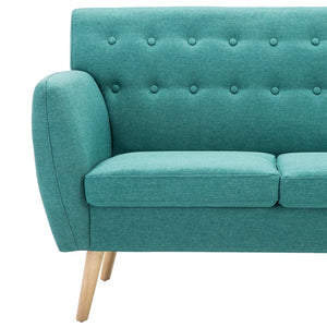vidaXL 3-Seater Sofa Fabric 172x70x82 cm Green