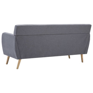 vidaXL 3-Seater Sofa Fabric 172x70x82 cm Light Grey