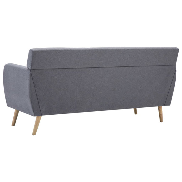 vidaXL 3-Seater Sofa Fabric 172x70x82 cm Light Grey