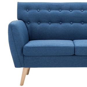 vidaXL 3-Seater Sofa Fabric 172x70x82 cm Blue