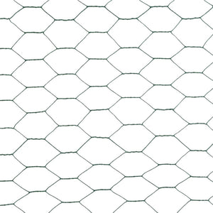 vidaXL Wire Mesh Fence Steel with PVC Coating 25x1.2 m Green