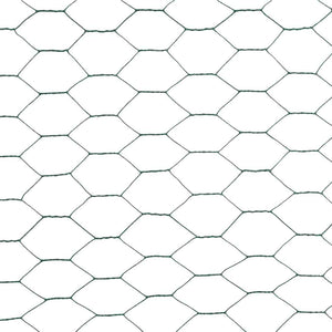 vidaXL Wire Mesh Fence Steel with PVC Coating 25x1.2 m Green