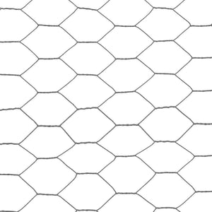 vidaXL Wire Mesh Steel with PVC Coating 25x0.5 m Grey
