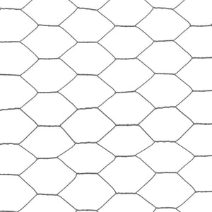 vidaXL Wire Mesh Steel with PVC Coating 25x0.5 m Grey