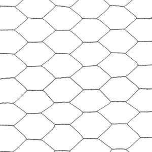 vidaXL Wire Mesh Steel with PVC Coating 25x0.5 m Grey