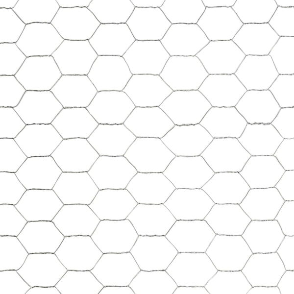 vidaXL Wire Fence Galvanized Steel 25x1.5 m Silver