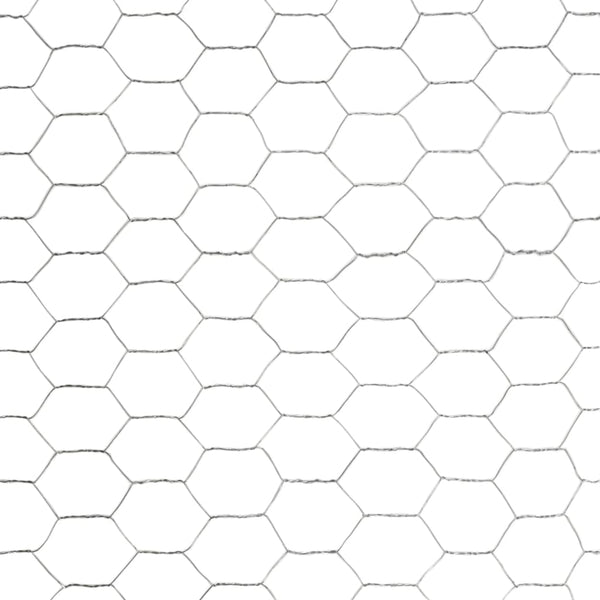 vidaXL Wire Fence Galvanized Steel 25x1.5 m Silver