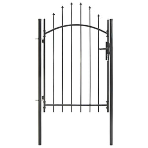 vidaXL Garden Gate Woerden Steel 1x1.5 m Black